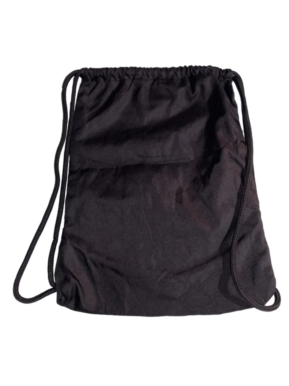 Men's Adidas Black and White Drawstring Backpack with Zipper pocket